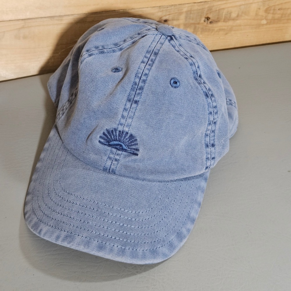 Faherty Brand Sun Logo Sunwashed Baseball Cap Blue Strapback